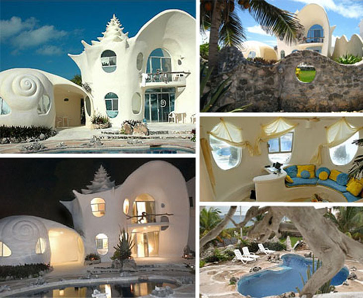 Casa Caracol (Shell House) - Isla Mujeres Mexico