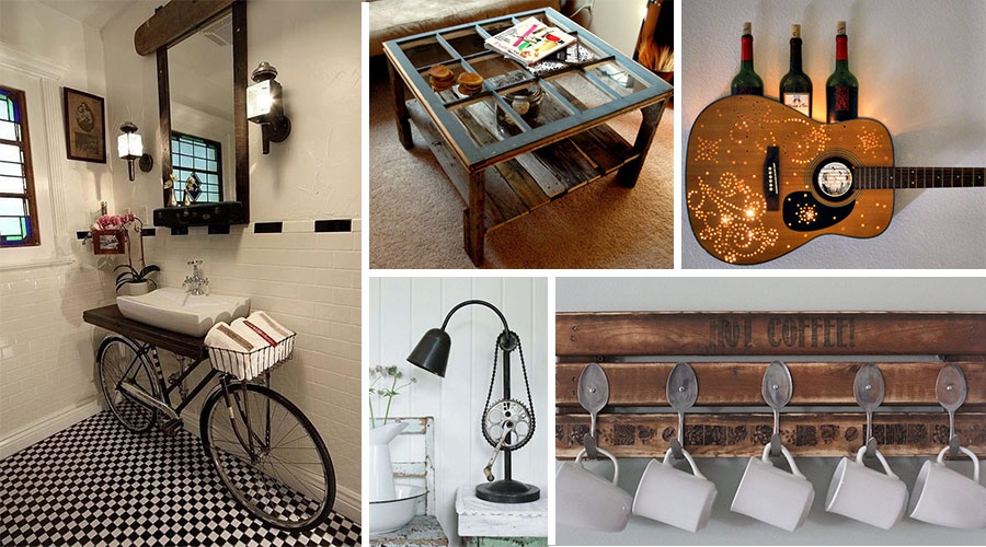 60 ideas DIY para fabricar muebles con artículos reciclados