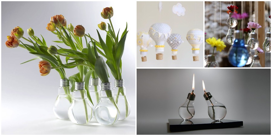 20 ideas creativas para reciclar viejas bombillas