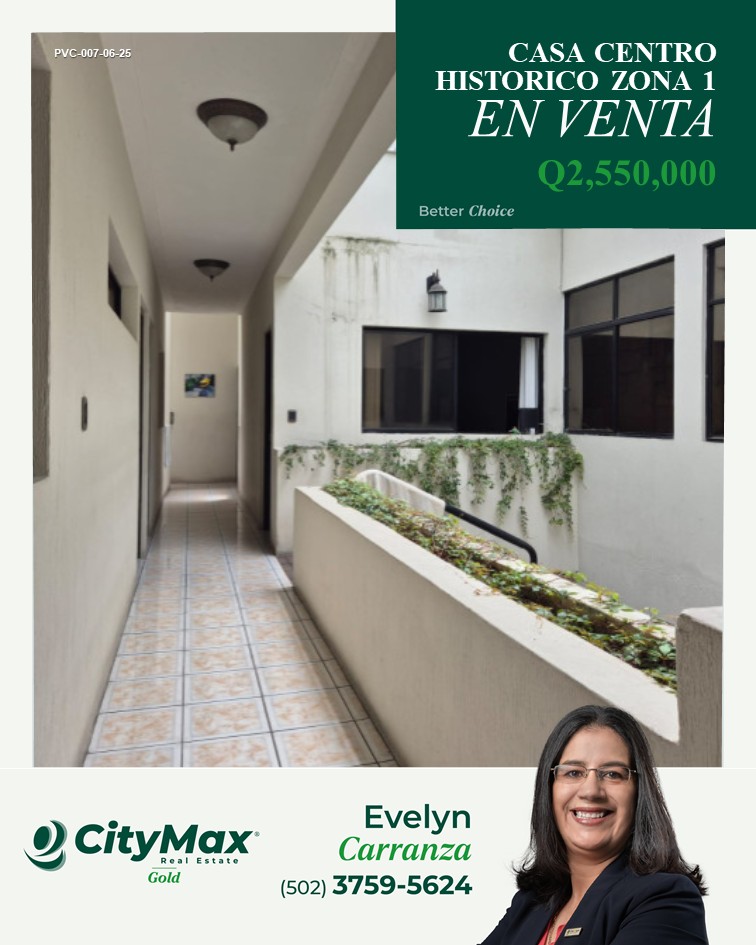Casa En Venta En Centro Histórico, Zona 1