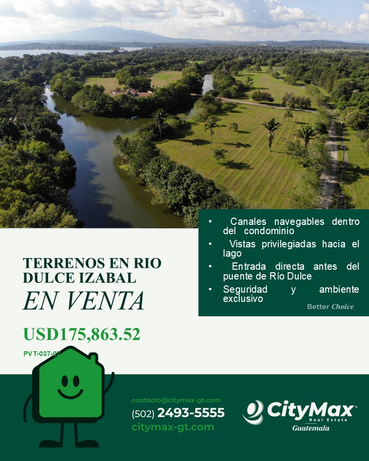 Terreno En Venta En Rio Dulce Izabal