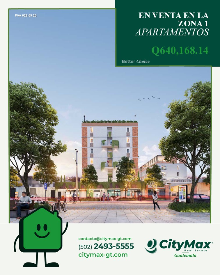 Apartamento En Venta En La Zona 1 Centro Histórico