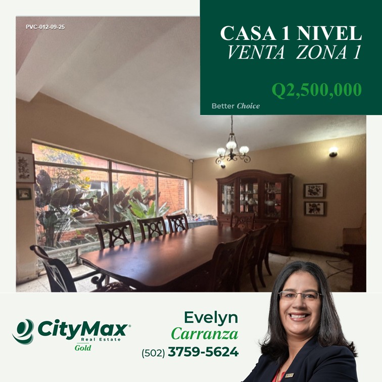 Casa En Venta En Zona 1, Ciudad Guatemala