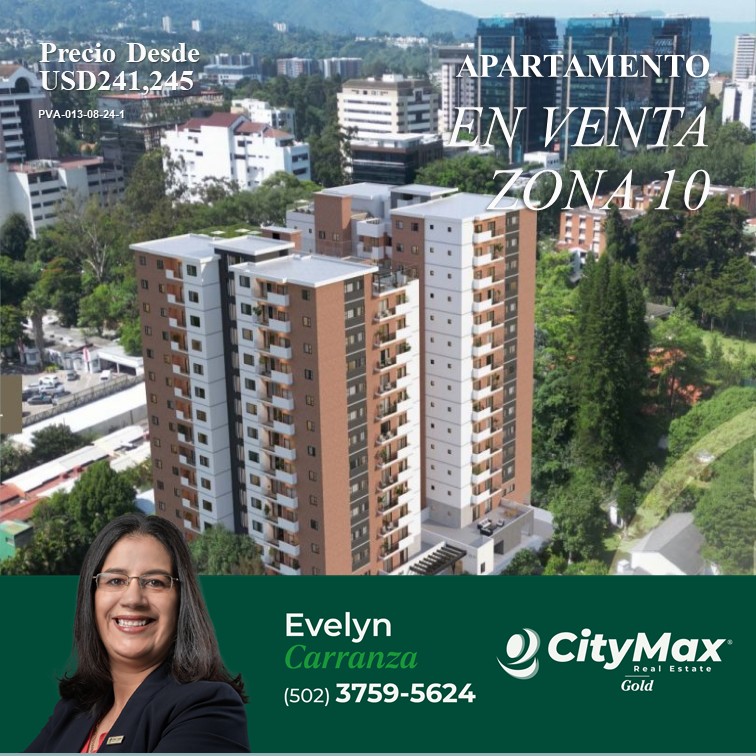 Apartamento En Pre-venta Zona 10 De 3 Habitaciones