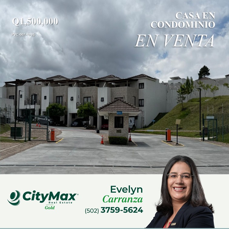 Casa En Venta En Condominio Andara, Zona 2 Villa Nueva