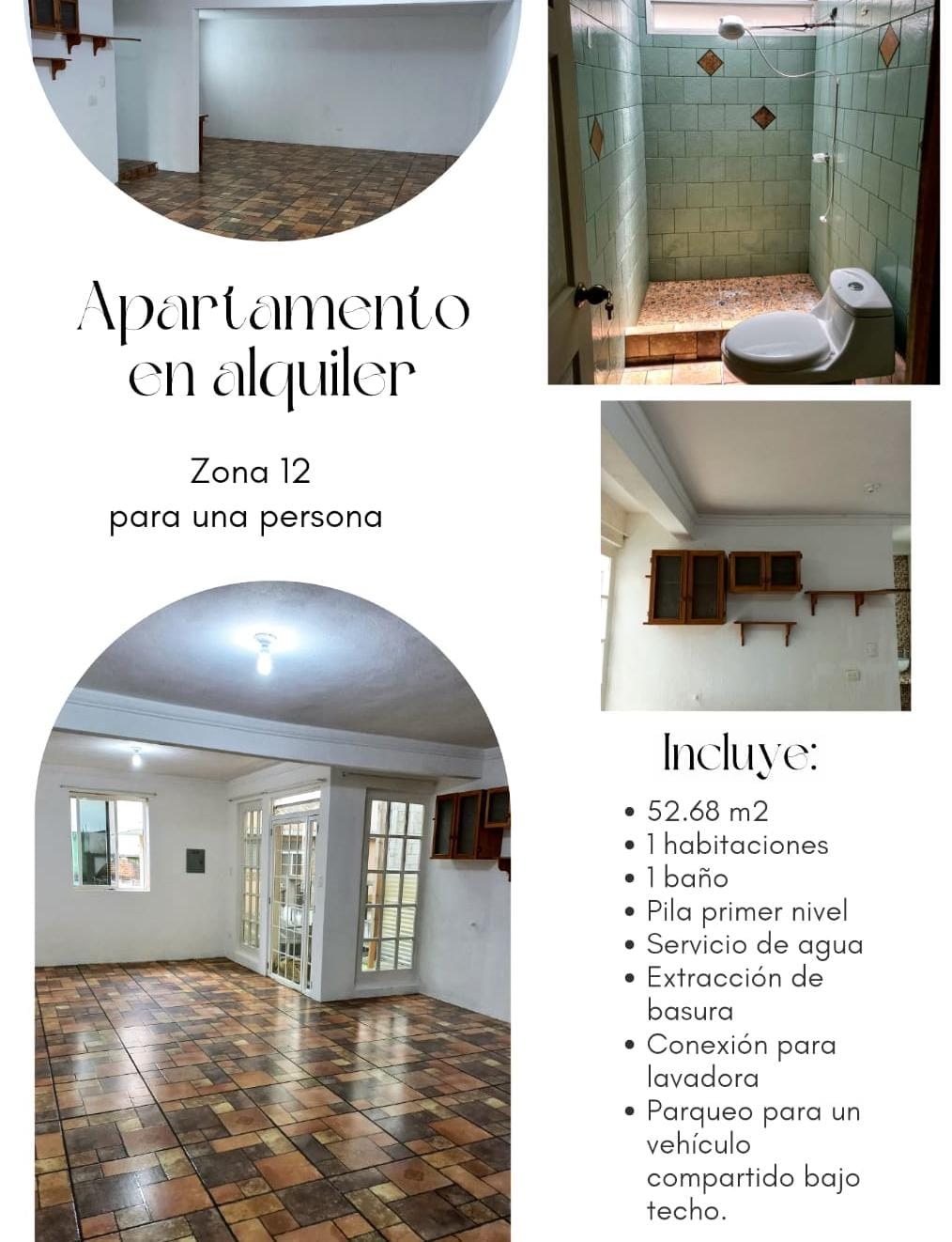 En Alquiler – ¡apartamento Zona 12! Ubicación Céntrica (con Parqueo)