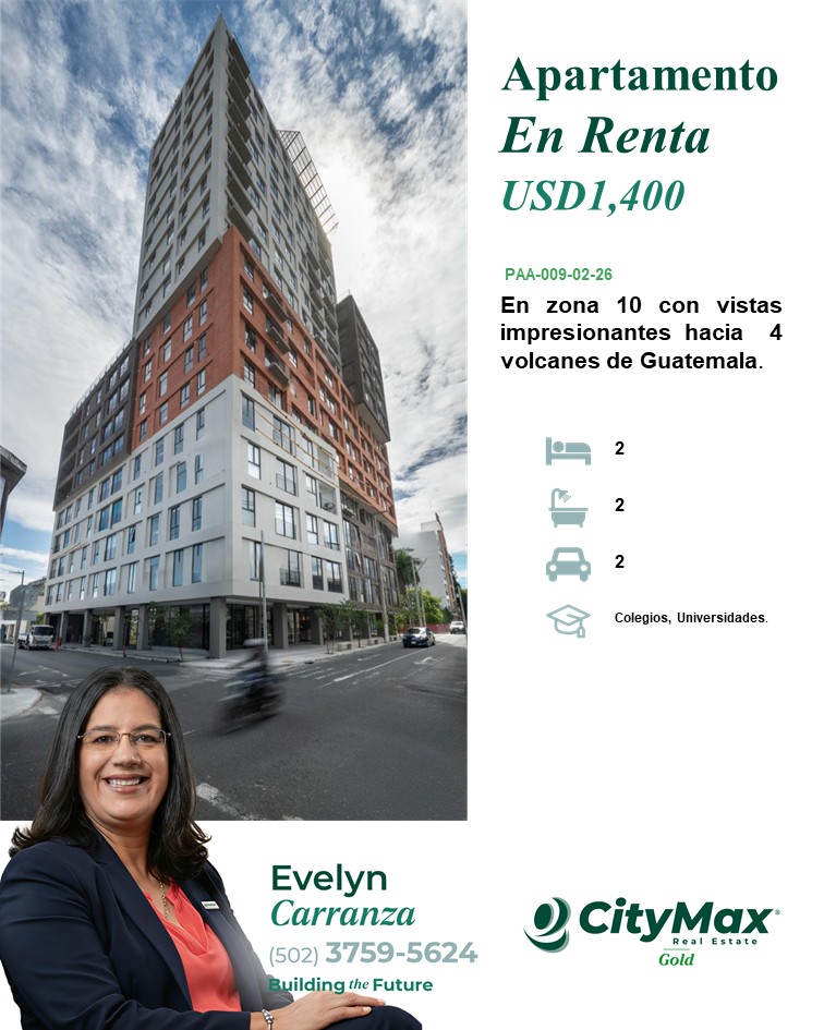 Apartamento En Alquiler Nivel Alto En Zona 10